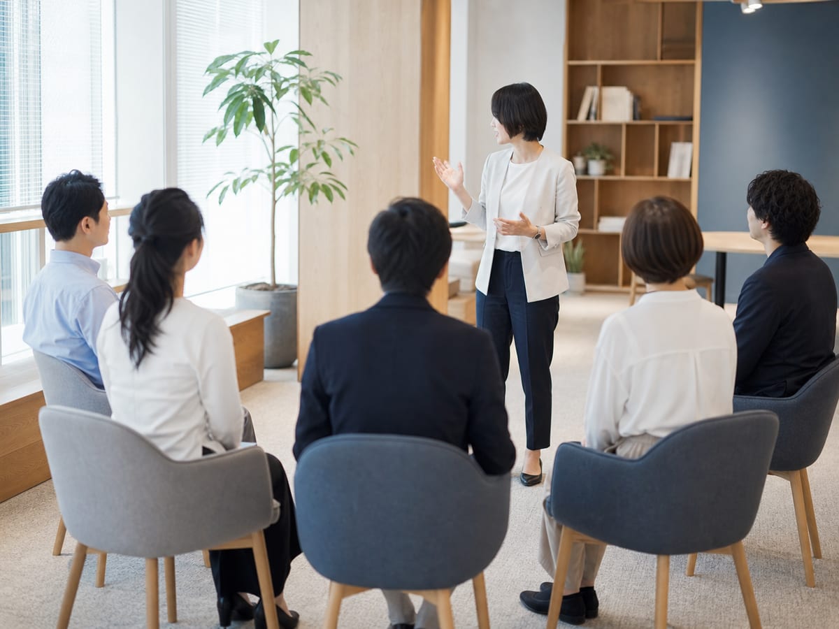 講師が進行する企業研修